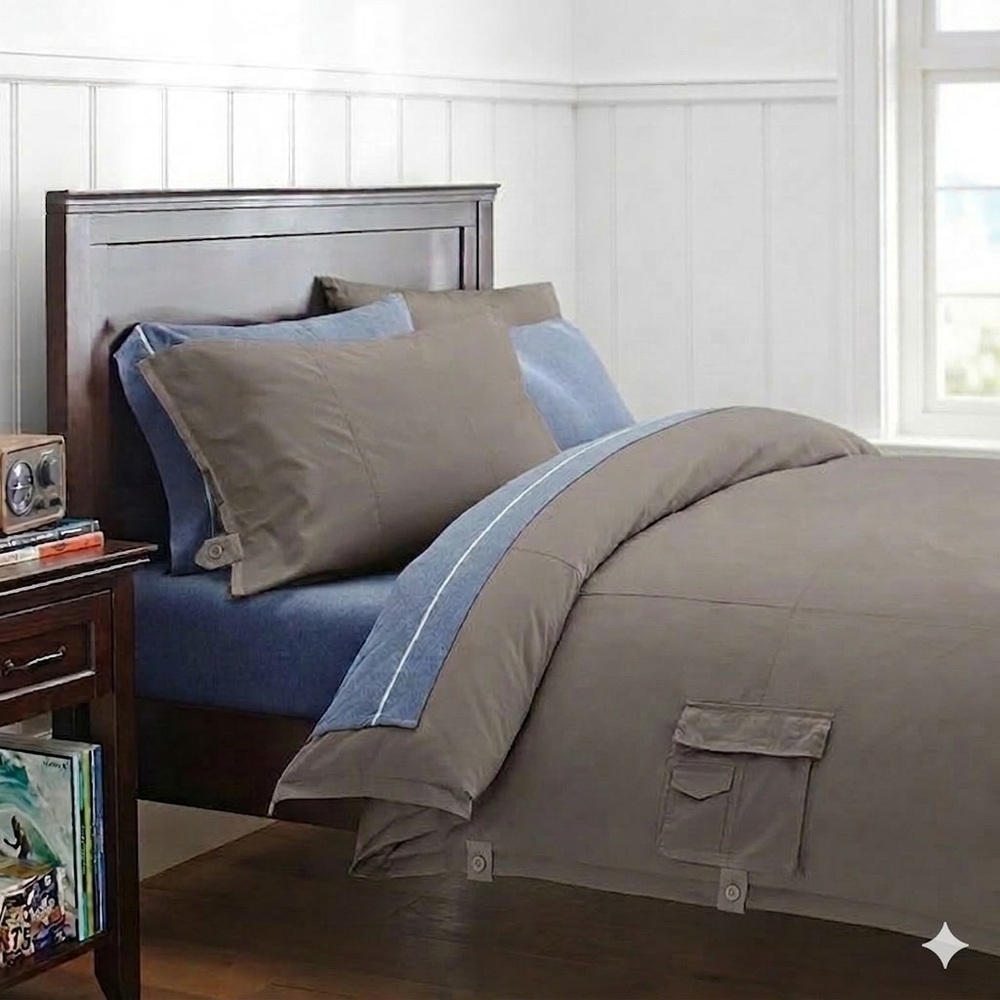 NWOT Pottery Barn Teen PBTEEN Classic Metro Duvet Cover, Twin size